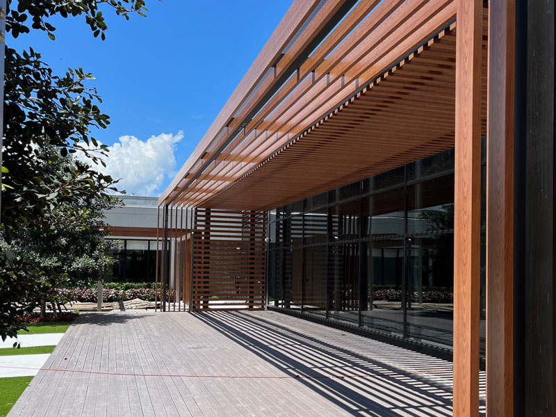Custom commercial pergola office building Boca Raton Custom commercial pergola office building Boca Raton