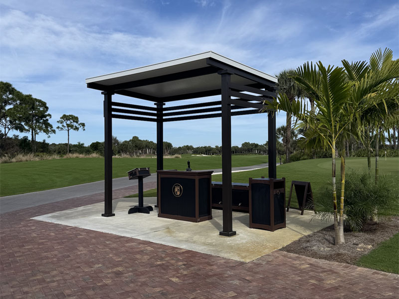 Golf course starters hut aluminum shelter commercial Golf course starters hut aluminum shelter commercial