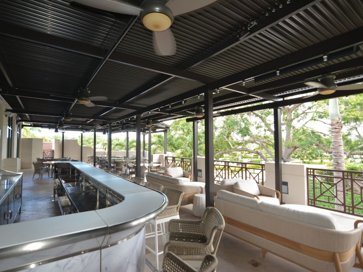 Quail West Country Club pergola lounge bar